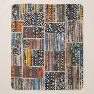 Patchwork Collage: Quilt Pattern Extravaganza Sherpa Blanket
