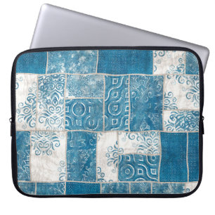 Patchwork Collage: Quilt Pattern Mix Laptop Sleeve