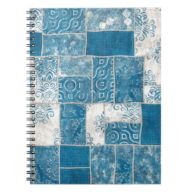 Patchwork Collage: Quilt Pattern Mix Notebook (Front)