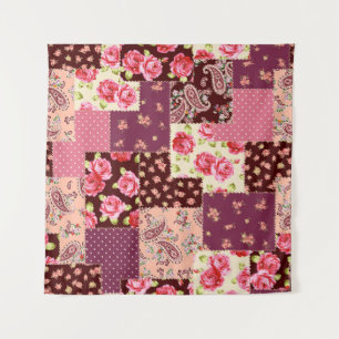 Patchwork Cute Seamless Pattern Tapestry