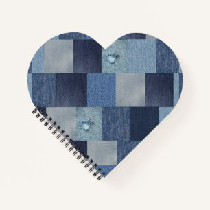 Patchwork Denim Jeans Notebook