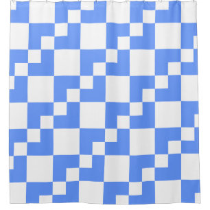 Patchwork Domino - Baby Blue and White