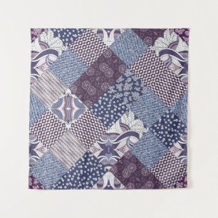 Patchwork Doodle: Vintage Boho Seamless. Tapestry