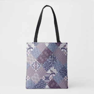 Patchwork Doodle: Vintage Boho Seamless. Tote Bag