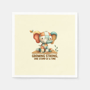 Patchwork Elephant “Growing Strong Napkin