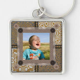 Patchwork Enthusiast Photo Frame Keychain