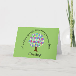 Patchwork Family Tree Card