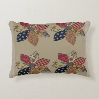 "Patchwork Flower" Accent Pillow