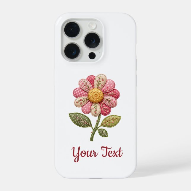 Patchwork Flower in Country Style iPhone Case (Back)