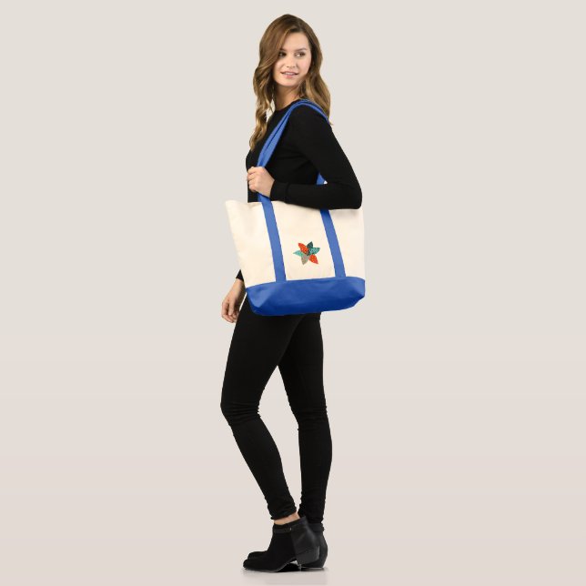 Patchwork  Flower Tote Bag (Front (Model))