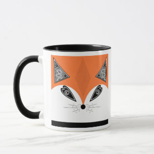 Patchwork Fox, applique Fox, Fox, children's Mug