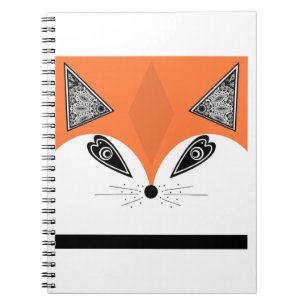 Patchwork Fox, applique Fox, Fox, children's Notebook
