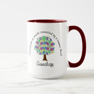 Patchwork Genealogy Mug