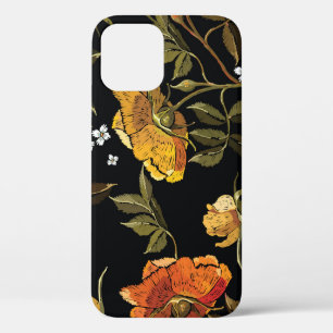 Patchwork Gentle: Hand Drawing Design iPhone 12 Case