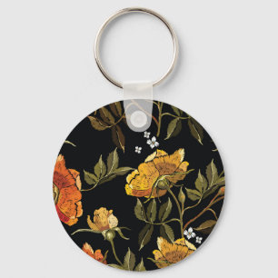 Patchwork Gentle: Hand Drawing Design Keychain
