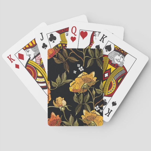 Patchwork Gentle: Hand Drawing Design Playing Cards (Back)