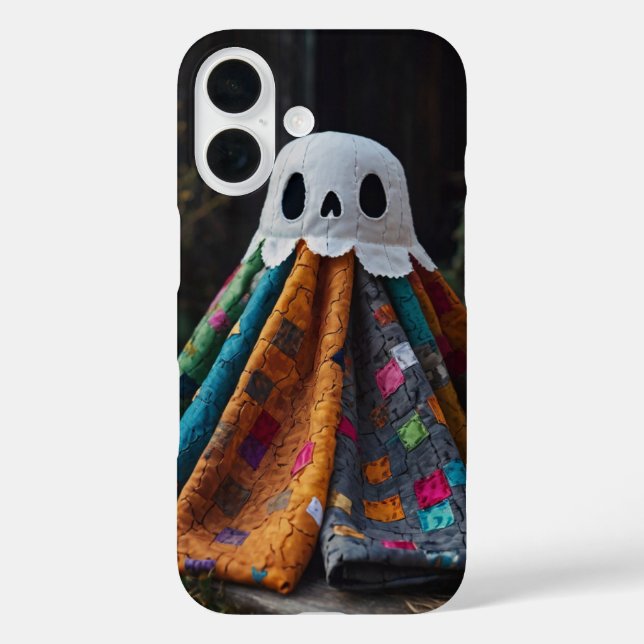 Patchwork Ghost Halloween Case-Mate iPhone Case (Back)