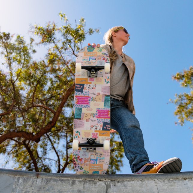 patchwork Good Vibes Skateboard (Outdoor 1)