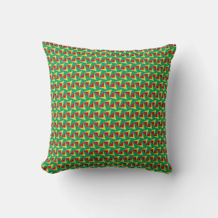 Patchwork Guyana Flag Pattern  Throw Pillow