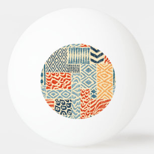Patchwork Hand Drawn Textures Collection Ping Pong Ball