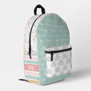 Patchwork Hearts Rainbow Girls Sac à dos