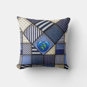 Patchwork IMAGE Throw Pillow