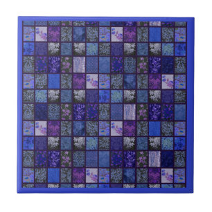 Patchwork in Deep Blue Tile