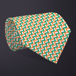 Patchwork Ireland Flag Pattern  Tie