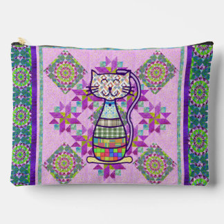 Patchwork Kitty Accessory Pouch