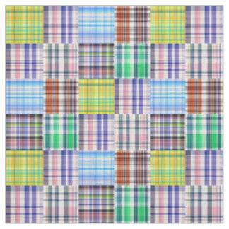 Patchwork Look #1 Preppy Madras Style Plaid Sz6 Fabric