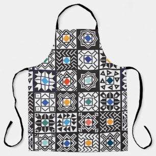 Patchwork Maori: Ethnic Carpet Design. Apron
