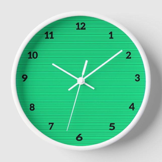 Patchwork Mint Clock (Front)