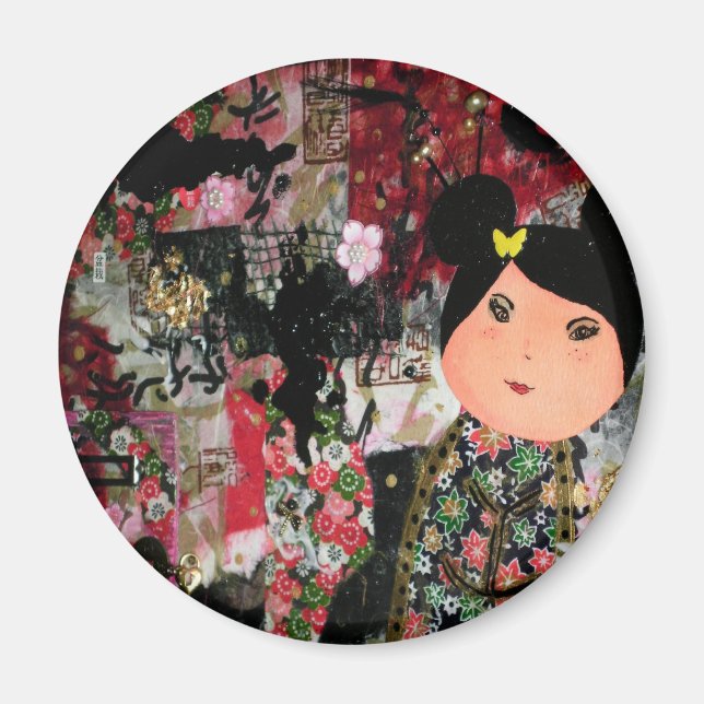 Patchwork Momiji Magnet (Front)
