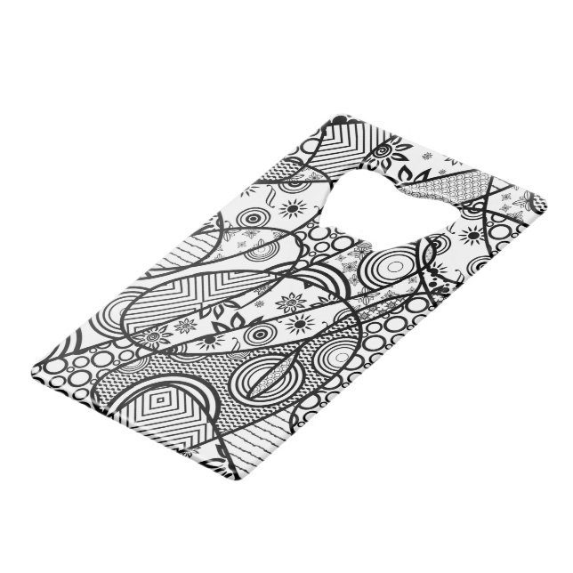 Patchwork motif noir et blanc 01 (Devant Angle)