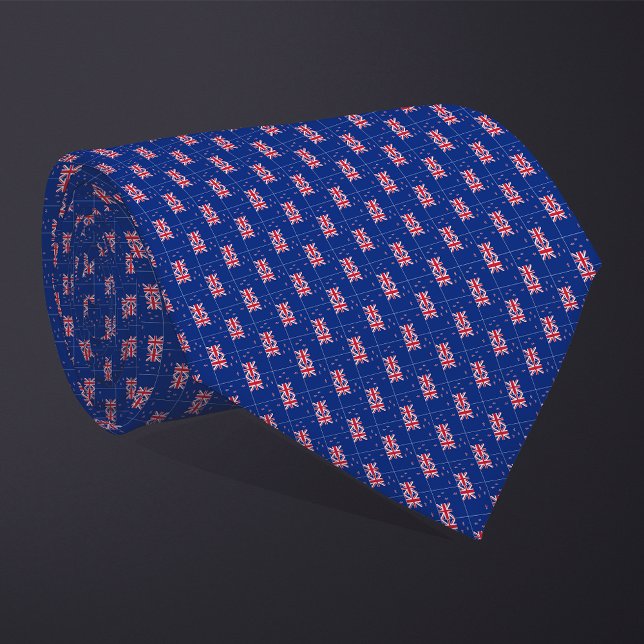 Patchwork New Zealand Flag Pattern  Tie (Creator Uploaded)