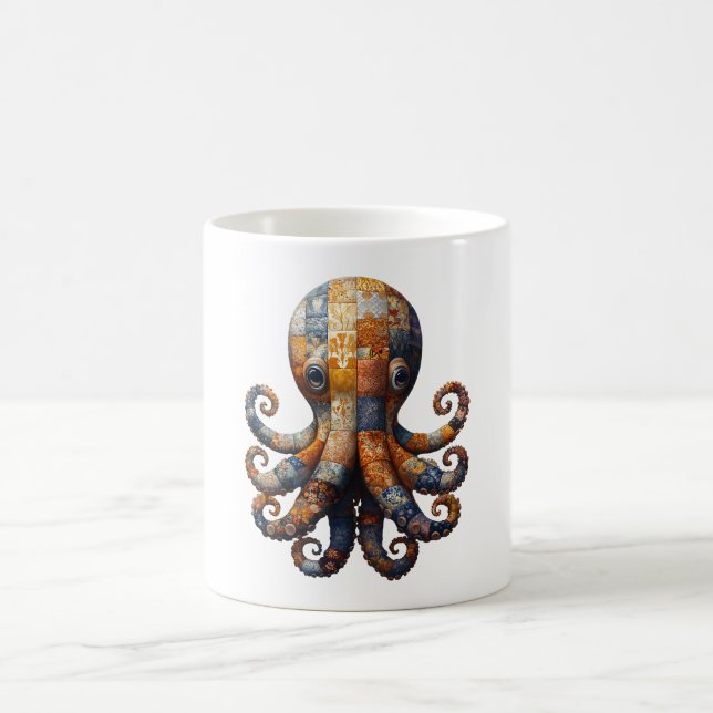 Patchwork Octopus Mug (Center)