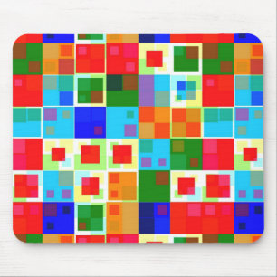Patchwork Of Colour Mouse Pad