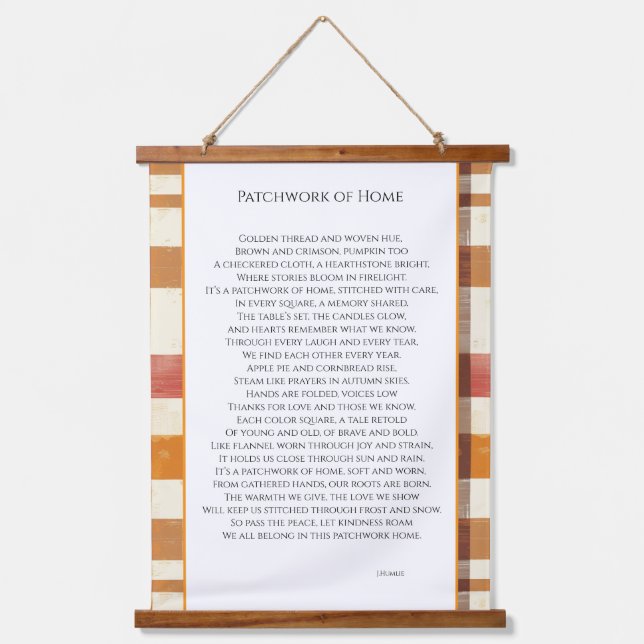 Patchwork of Home Hanging Tapestry (Front)