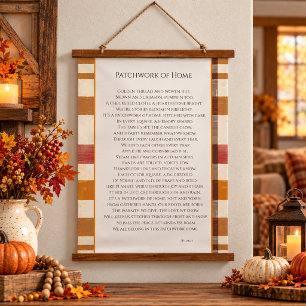 Patchwork of Home Hanging Tapestry