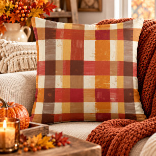 Patchwork of Home Throw Pillow