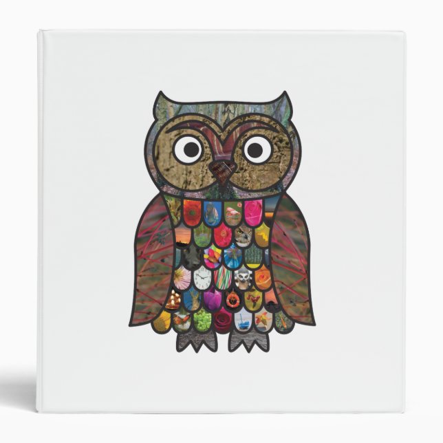Patchwork Owl Binder (Front)