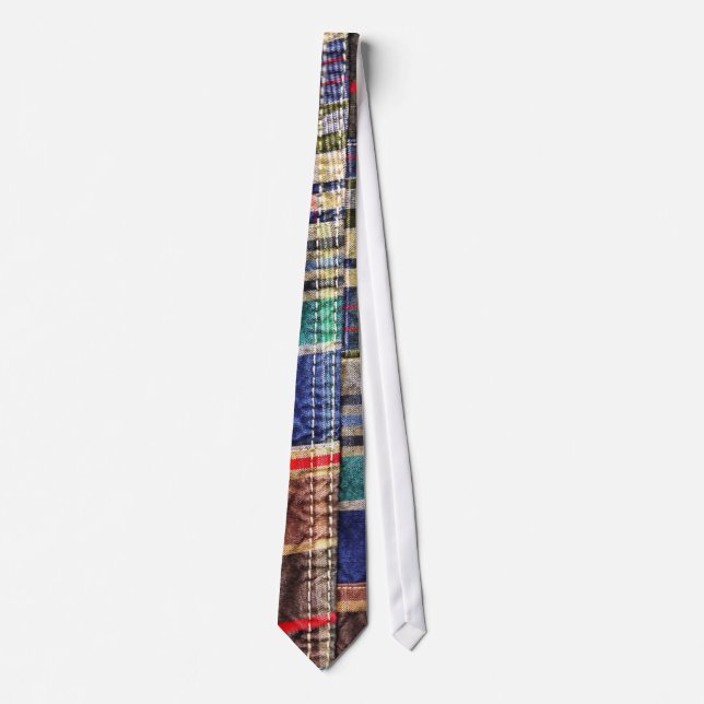 Patchwork Plaid 6 Tie (Front)