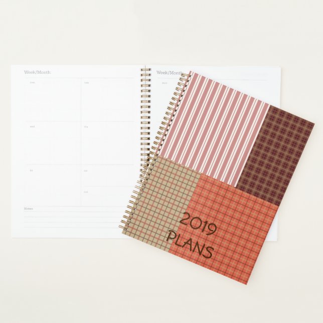 Patchwork Plaids | 2019 PLANS | You Customize Planner (Display)