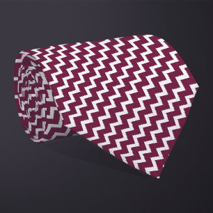 Patchwork Qatar Flag Pattern Tie