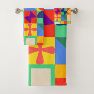 Patchwork Quilt  Bath Towel Set