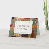 Patchwork Quilt Birthday For Friend