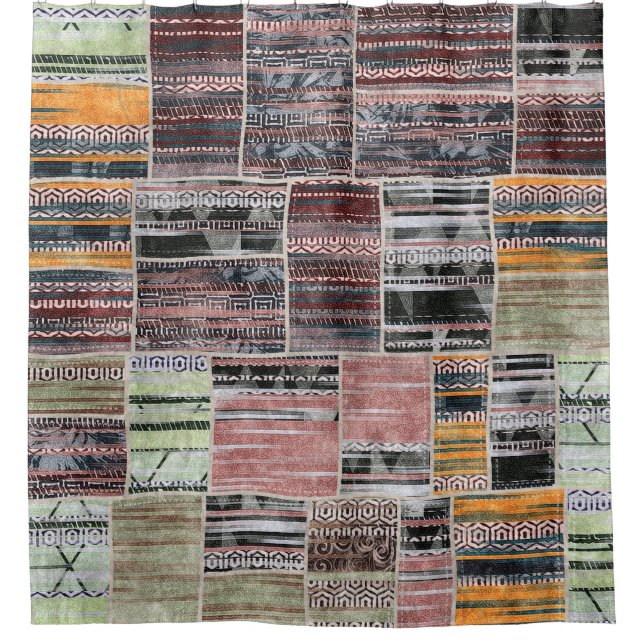 Patchwork Quilt Collage Seamless Print. (Front)