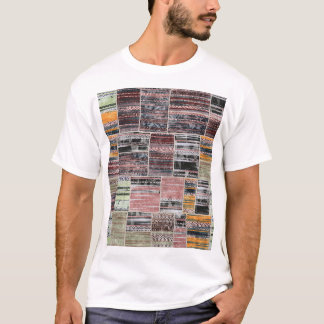 Patchwork Quilt Collage Seamless Print. T-Shirt