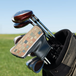 Patchwork quilt in muted colours Golf Head Cover