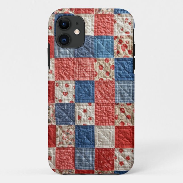 Patchwork Quilt Pattern Mobile Case (Back)